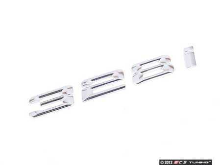 ES#79408 - 51148172057 - E46 328i Coupe Trunk Emblem - Includes adhesive backing for easy installation - Genuine BMW - BMW