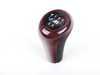 ES#46947 - 25112229164 - Shift Knob - 5 Speed - Nussbaum wood with black Leather and "M" logo - Genuine BMW - BMW