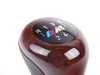 ES#46947 - 25112229164 - Shift Knob - 5 Speed - Nussbaum wood with black Leather and "M" logo - Genuine BMW - BMW