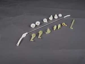 ES#1734742 - 2038300032 - Linkage Parts Kit - Footwell Flaps Without Operating Lever - Genuine Mercedes Benz - Mercedes Benz
