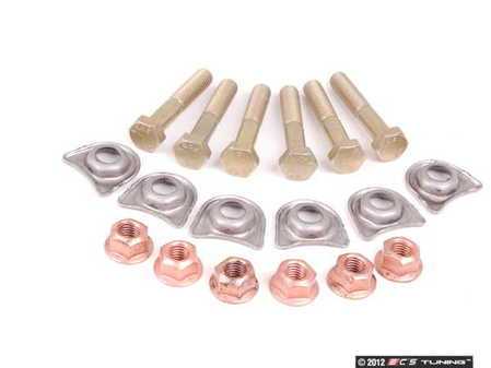 ES#2580182 - N902002013451KT1 - Downpipe Hardware Kit - Contains all of the hardware you need to install new downpipes on your Audi 4.2 engine - Assembled By ECS - Audi
