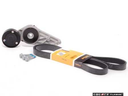 ES#2581840 - 06B903133EKT1 - Accessory Belt Kit - Includes belt, tensioner, & hardware to ensure that your belt is tight! - Assembled By ECS - Audi