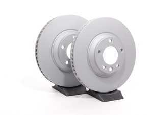 ES#2725357 - 7L6698302KKT2 - Front Brake Rotors - Pair (350x34) - Restore the stopping power in your vehicle - Zimmermann - Audi Volkswagen Porsche