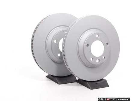 ES#2725357 - 7L6698302KKT2 - Front Brake Rotors - Pair (350x34) - Restore the stopping power in your vehicle - Zimmermann - Audi Volkswagen Porsche