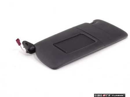 ES#82927 - 51167024785 - E46 Schwarz/Black Sun Visor - Left - Made of vinyl and features a vanity light - Genuine BMW - BMW