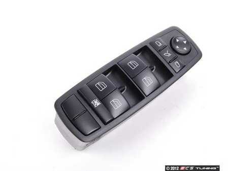 ES#1808229 - 25183002909051 - Driver Window Switch - Located On The Drivers Door - Black (Color Code 9051) - Genuine Mercedes Benz - Mercedes Benz