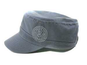 ES#517718 - 14785 - VW Bound Military Cap - Grey - (NO LONGER AVAILABLE) - An extremely unique textured canvas military styled cap - DriverGear - 