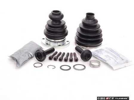 ES#2586513 - 8D0498201AWM1KT - Front CV Joint Refresh Kits - Complete refresh kit including hardware, boots, clamps, and grease - Assembled By ECS - Audi