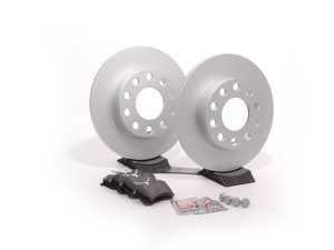 ES#2561903 - 8E0615601PKT1 - Rear Brake Service Kit - Fearturing Meyle rotors and ECS DD23 ceramic pads. - Assembled By ECS - Audi