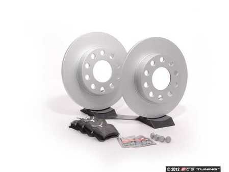 ES#2561903 - 8E0615601PKT1 - Rear Brake Service Kit - Fearturing Meyle rotors and ECS DD23 ceramic pads. - Assembled By ECS - Audi