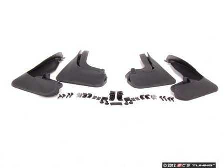 ES#2593256 - 1K0075105KT - Front & Rear Splash Guard Kit - (NO LONGER AVAILABLE) - Includes mounting hardware - Genuine Volkswagen Audi - 