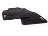 ES#441564 - 8E1061450041 - All Weather Rubber Floor Mat Set - Black - (NO LONGER AVAILABLE) - Featuring the 'A4' logo, includes front and rear mats - Genuine Volkswagen Audi - 