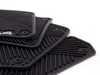 ES#3921 - ZAW179010ABLK - All Weather Rubber Floor Mat Set - Black - (NO LONGER AVAILABLE) - Featuring the 'A4' logo, includes front and rear mats - Genuine Volkswagen Audi - 
