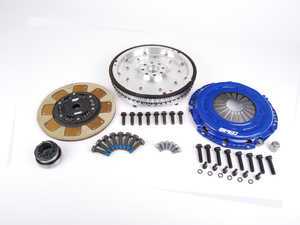 ES#2576032 - SA862KT - Stage 2 Clutch Kit - Lightweight Aluminum Flywheel (9lb) - Features a full faced, steel backed, pure kevlar disc with a torque rating of 490 ft/lbs - Spec Clutches - Audi