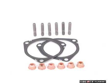 ES#2576234 - 8E0253115CKT1 - Downpipe installation Kit - Contains all of the hardware you need to install new downpipes on your Audi - Assembled By ECS - Audi