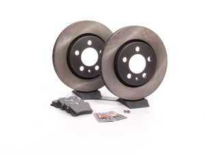 ES#258437 - 1J0698073 - Rear Brake Service Kit - Features Zimmermann rotors and ECS DD23 "Daily Driver" ceramic pads. - Assembled By ECS - Audi