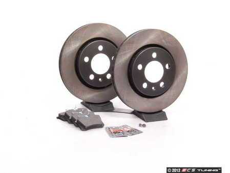 ES#258437 - 1J0698073 - Rear Brake Service Kit - Features Zimmermann rotors and ECS DD23 "Daily Driver" ceramic pads. - Assembled By ECS - Audi