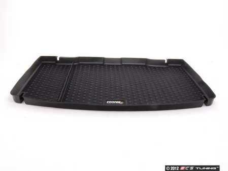 ES#120754 - 51470416185 - MINI "S" Logo Trunk Mat Rubber - Black - (NO LONGER AVAILABLE) - Keep your MINI trunk clean and tidy - Genuine MINI - 
