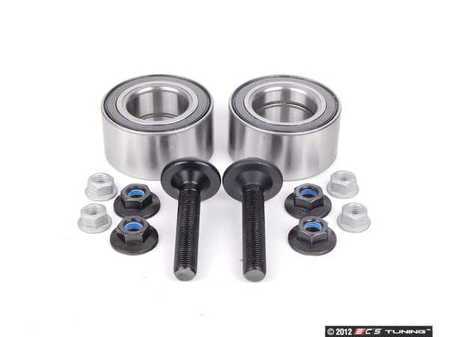 ES#2594434 - 4B0498625KT - Front Wheel Bearing Kit - Pair (75MM) - (NO LONGER AVAILABLE) - Includes both bearings, axle bolts, and self locking nuts - Rein - 