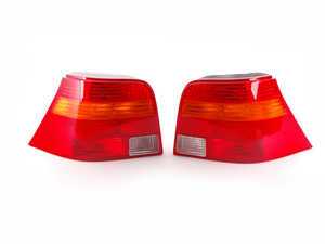 ES#2569805 - 1j6945095FKT - Golf Tail Light - Pair - (NO LONGER AVAILABLE) - Factory Golf tail lights with amber turn signal lenses - Genuine Volkswagen Audi - 