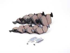 ES#2588745 - EUR681KT - Front & Rear Euro Ceramic Brake Pad Kit - Offers excellent pedal feedback, low dust, and smooth initial bite. A favorite among BMW enthusiasts. - Akebono - BMW