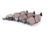 ES#257435 - E463422-1 - Rear Brake Service Kit - Featuring Meyle coated rotors and ECS DD23 Daily Driver ceramic pads - Assembled By ECS - BMW