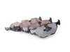 ES#257435 - E463422-1 - Rear Brake Service Kit - Featuring Meyle coated rotors and ECS DD23 Daily Driver ceramic pads - Assembled By ECS - BMW