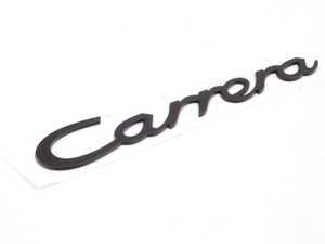 ES#1401586 - 9115590370070C - "Carrera" Logo - Black - Carrera emblem for engine lid - Genuine Porsche - Porsche