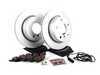ES#257435 - E463422-1 - Rear Brake Service Kit - Featuring Meyle coated rotors and ECS DD23 Daily Driver ceramic pads - Assembled By ECS - BMW