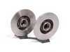ES#33 - 357615601BKT2 - Rear Brake Rotors - Pair (226x10) - Features Brembo's special UV paint treatment that guarantees superior corrosion resistance. - Brembo - Volkswagen