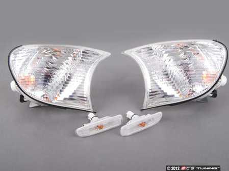 ES#2602225 - 82190006736KT - Clear Front Turn Signal & Clear Side Marker Kit - Clear turn signal assemblies and side markers - Genuine BMW - BMW