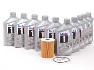 ES#2543477 - 94810722200KT2 - Genuine Oil Service Kit (0w-40) - Includes Hengst filter and Genuine Mobil 1 A40 Spec Oil - Assembled By ECS - Porsche