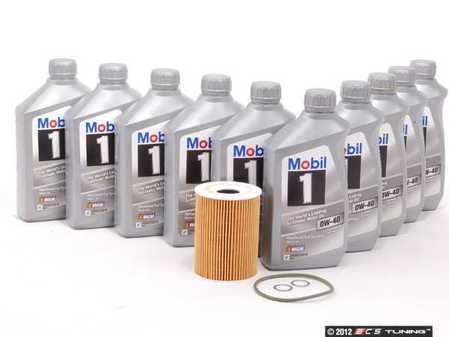 ES#2543477 - 94810722200KT2 - Genuine Oil Service Kit (0w-40) - Includes Hengst filter and Genuine Mobil 1 A40 Spec Oil - Assembled By ECS - Porsche