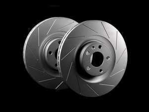 ES#2189771 - 8E0301TSLGMTLRA - Front Slotted Brake Rotors - Pair (345x30) - (NO LONGER AVAILABLE) - Featuring GEOMET protective coating. - ECS - 
