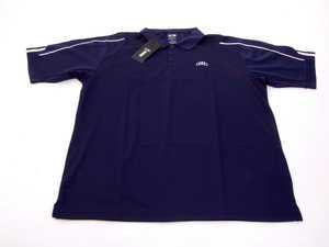 ES#2153359 - AWM676NVYLG - Men's ClimaLite Three-Stripe Cuff Golf Polo By Adidas - Navy - Large - Look great when you Tee off. - Audi Collection - 