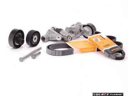 ES#2598809 - 11287512762KT1 - Accessory Drive Belt Service Kit - Utilizes high quality aftermarket components - includes updated hydraulic alternator tensioner - Assembled By ECS - BMW