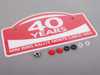 ES#196103 - 82120390429 - MINI Monte Carlo Marque - 40 Years - Priced Each - (NO LONGER AVAILABLE) - For the front license plate location - Genuine MINI - 