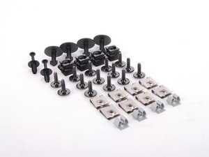 ES#2598239 - N10433701KT - Belly Pan Installation Hardware Kit - Keep your belly pan secure with this set of clips and screws for the front belly pan - Assembled By ECS - Audi