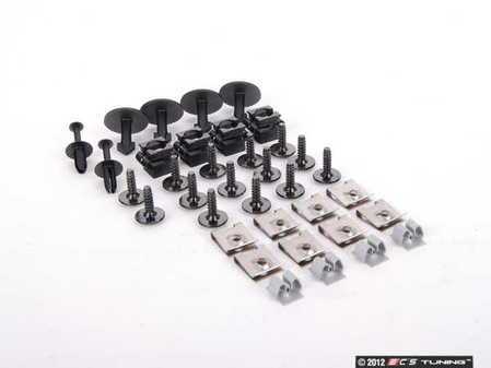 ES#2598239 - N10433701KT - Belly Pan Installation Hardware Kit - Keep your belly pan secure with this set of clips and screws for the front belly pan - Assembled By ECS - Audi