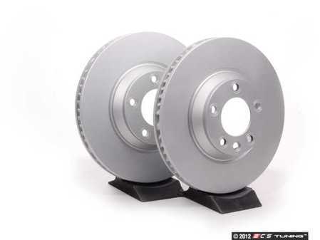 ES#2539300 - 95535140151KT6 - Front Brake Rotors - Pair (350x34) - Featuring a protective Meyle Platinum coating. - Meyle - Audi Volkswagen Porsche