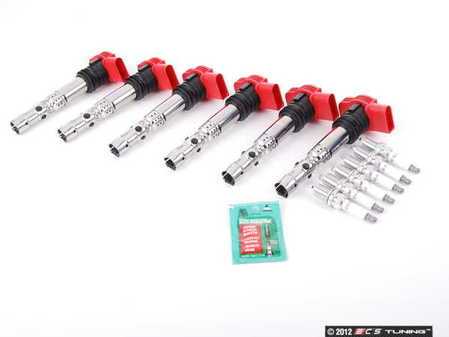 ES#2532254 - 101905611AKT - Ignition Service Kit - Includes six genuine coil packs and spark plugs - Genuine Volkswagen Audi - Audi
