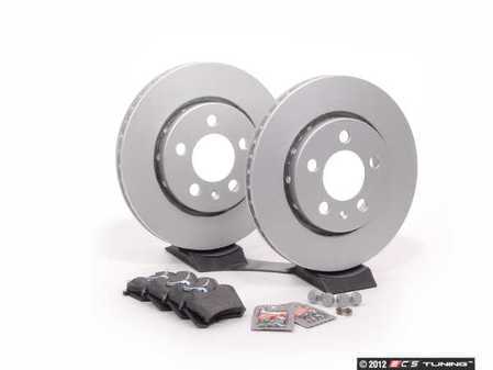 ES#258435 - 1J0698072 - Rear Brake Service Kit - Featuring Meyle rotors and Mintex Red Box pads - Assembled By ECS - 