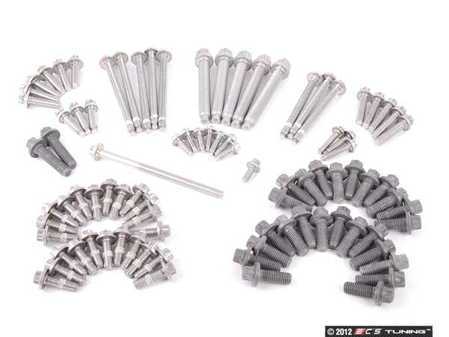 ES#17508 - 11110426591 - Engine Block Fastener Set - A complete set of one time use aluminum bolts for the engine block - Genuine BMW - BMW