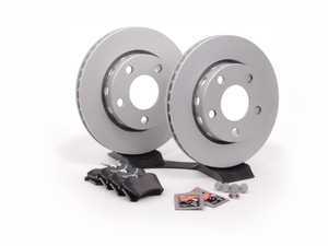 ES#2102265 - 8D0698015 - Rear Brake Service Kit - Featuring Zimmermann rotors and ECS DD23 "Daily Driver" ceramic pads. - Assembled By ECS - Audi