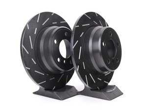 ES#2072514 - USR992 - Rear Ultimax Sport Brake Rotors - Pair (324x12) - Slotted rotors with black zinc coating - EBC - BMW