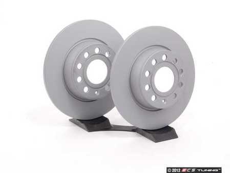 ES#2569504 - 1K0698601AA -  Rear Brake Rotors - Pair (272x10) - Replace your worn rotors and stop with confidence. - Zimmermann - Audi Volkswagen