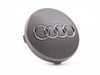 ES#8942 - 4B06011707ZJ - Center Cap - Grey Metallic - Priced Each - Replace your missing or damaged center cap (57mm) - Genuine Volkswagen Audi - Audi