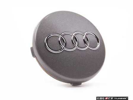 ES#8942 - 4B06011707ZJ - Center Cap - Grey Metallic - Priced Each - Replace your missing or damaged center cap (57mm) - Genuine Volkswagen Audi - Audi