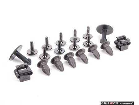 ES#2586942 - N90775001KT - Front Fender Liner Hardware Kit - Priced Each - Complete kit to secure one front fender liner - Assembled By ECS - Audi