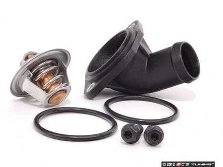 ES#2580971 - 030121121BKT1 - Complete Thermostat Replacement Kit - Includes a genuine 87C thermostat, housing, o-ring and stretch bolts - Assembled By ECS - Volkswagen